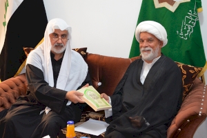 مدير مركز تراث كربلاء يستقبل الأستاذ الدكتور وفقان خضير الكعبي