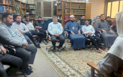 لمتابعة سير الأعمال .. مديرُ  مركزِ تُراث كربّلاء يعقد اجتماعًا مع المنتسبين