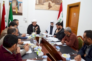 الشيخ الهلالي يترأس الإجتماع الدوري لمجلة تراث كربلاء الفصليّة المحكّمة