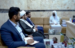 الغُريفيُّ يَستَقبلُ وَفداً مِن مَركزِ تُراثِ سَامرَّاء