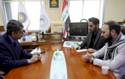 عضوا اللّجنة التحضيريّة لمؤتمرِ (تراثُنا هويَّتُنا) الثّاني في رِحابِ جامعةِ البصرة