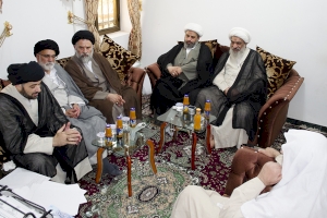 وفدٌ من مكتب سماحة السيد صادق الشيرازي في قم المقدَّسة يزور مركز تراث كربلاء