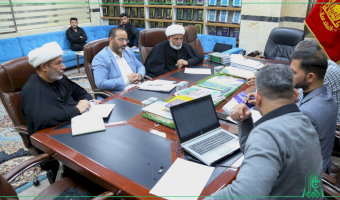 قسم المعارف يعقد اجتماعاً مع اللجنة الخاصة بمؤتمر الامام الكاظم (عليه السلام)
