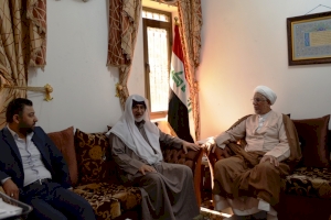 الشيخ الدكتورعبد الله اليوسف في رحاب مركز تراث كربلاء