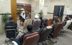 مدير مركز تراث كربلاء يلتقي المنتسبين ويحثّهم على مضاعفة الجهود