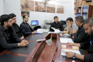 وفدٌ من مركز كربلاء للدراسات والبحوث التابع للعتبة الحسينية المقدسة يزور مركزَ تراث كربلاء