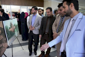 مركز تراث كربلاء يشارك في المعرض الذي أقامته العتبة العباسية المقدسة في جامعة كربلاء