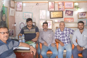 مركزُ تراثِ كربلاء يزورُ الخطّاطينَ فِي  قَضاءِ الهنديّةِ