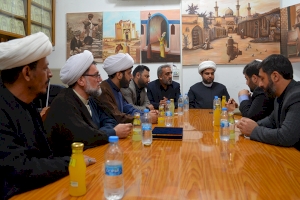 مركز تراث كربلاء يستقبل وفداً  من مؤسسة الإمام الكاظم -عليه السلام-