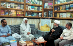 وفدٌ من مركزِ تُراث كربَلاء يَزور الشيخَ الكرباسيّ