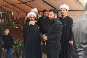 سماحة الشيخ احمد الصافي يشيد  بمعرض مركز تراث كربلاء