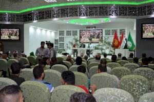 مركز تراث كربلاء يحضر ندوة (الحشد الشعبي في الرأي الامريكي والاوربي)