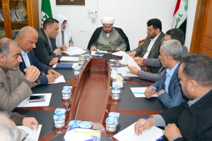 رئيس قسم شؤون المعارف الإسلامية والإنسانية يترأس إجتماع هيأتي مجلة تراث كربلاء