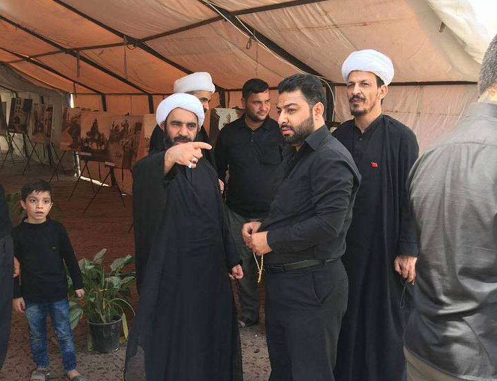 سماحة الشيخ احمد الصافي يشيد  بمعرض مركز تراث كربلاء