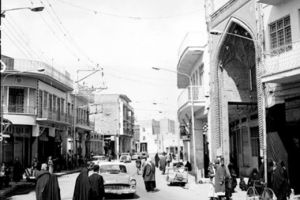 شارع علي الأكبر من جهة باب قبلة العباس - اعلام مركز تراث كربلاء