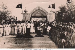 مستشفى الحسيني أثناء الإفتتاح في العهد العثماني -
