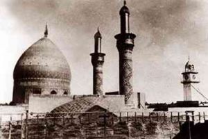 مرقد العباس ع - اعلام مركز تراث كربلاء