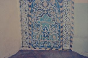 محراب مسج البلوش - المصور: اعلام مركز تراث كربلاء