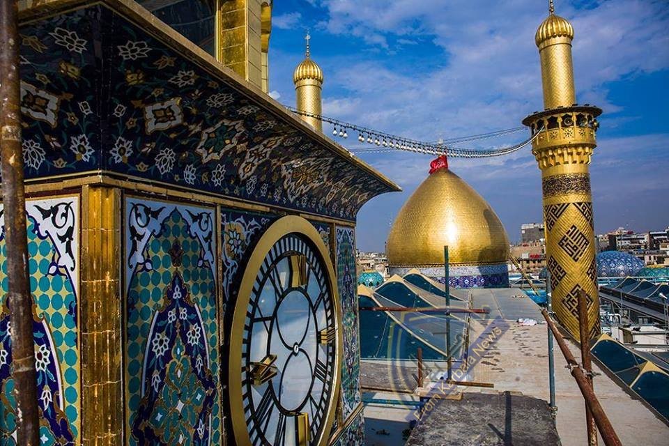 برج الساعة في العتبة العباسية المقدسة تراث الماضي بلمسات الحاضر