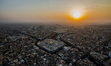 اين تقع مقبرة ( وادي أيمن)  في كربلاء المقدسة  قديما ؟